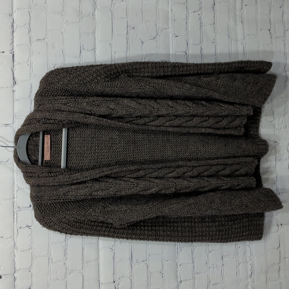 Anthropologie Elsamanda Italian Alpaca Wool Blend Waterfall Open Cardigan Medium - Picture 1 of 5
